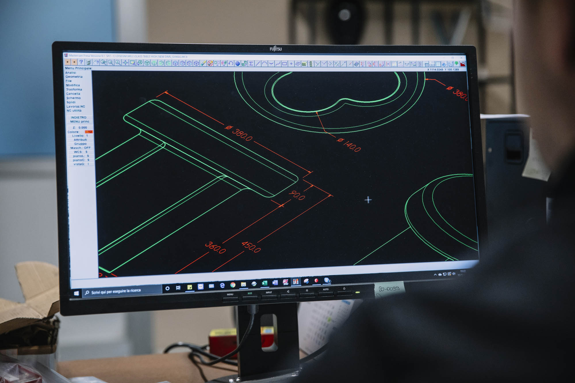 Progettazione e prototipazione per progetti in vetro